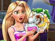 Play Rapunzel Dish Washing Realife Game